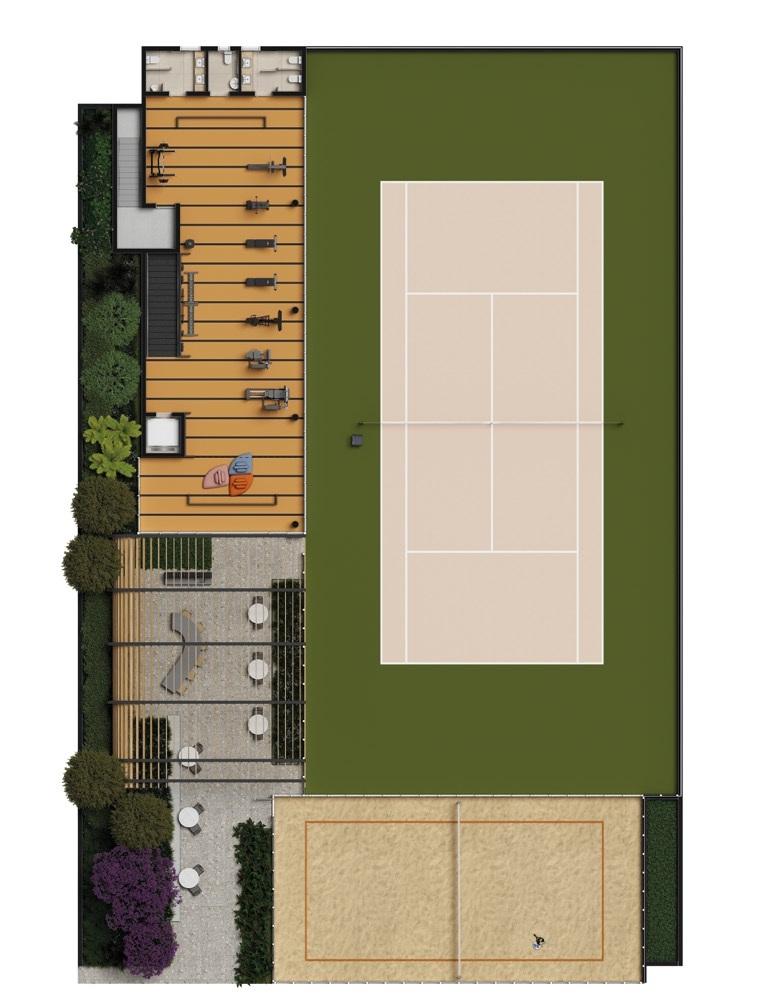 Implantação tennis club