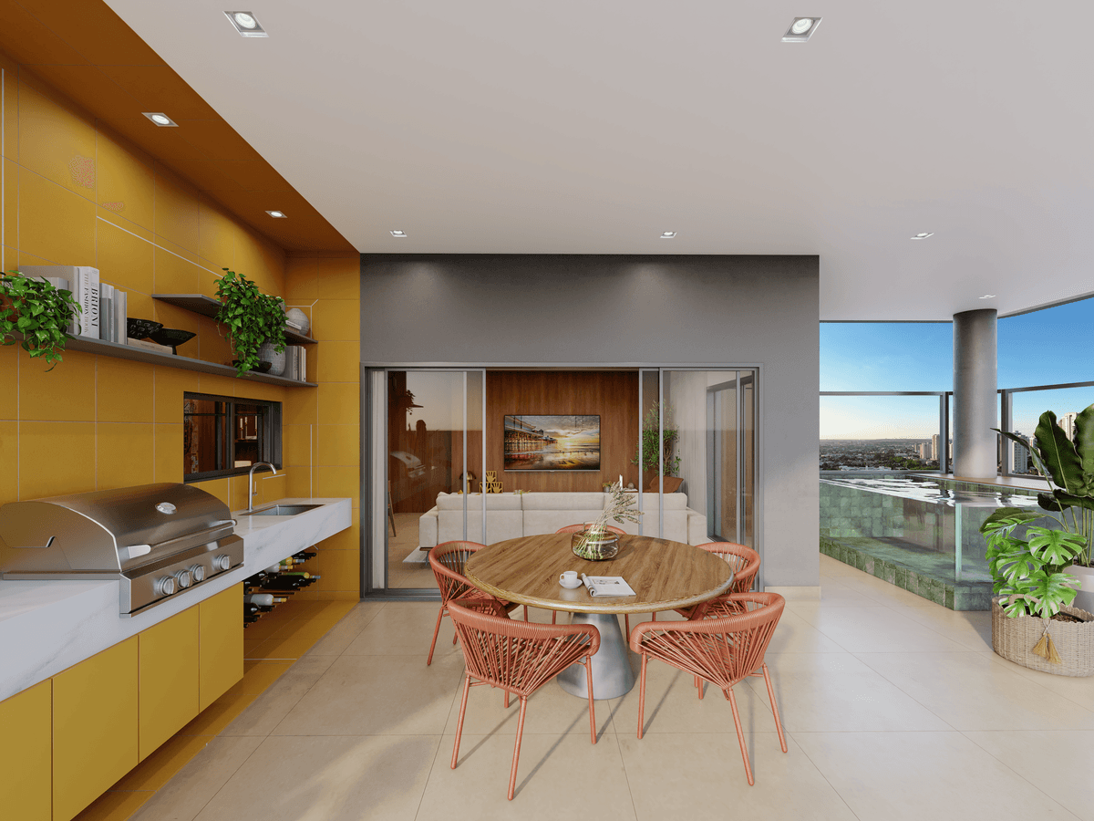 Varanda Gourmet Apto 181m²
