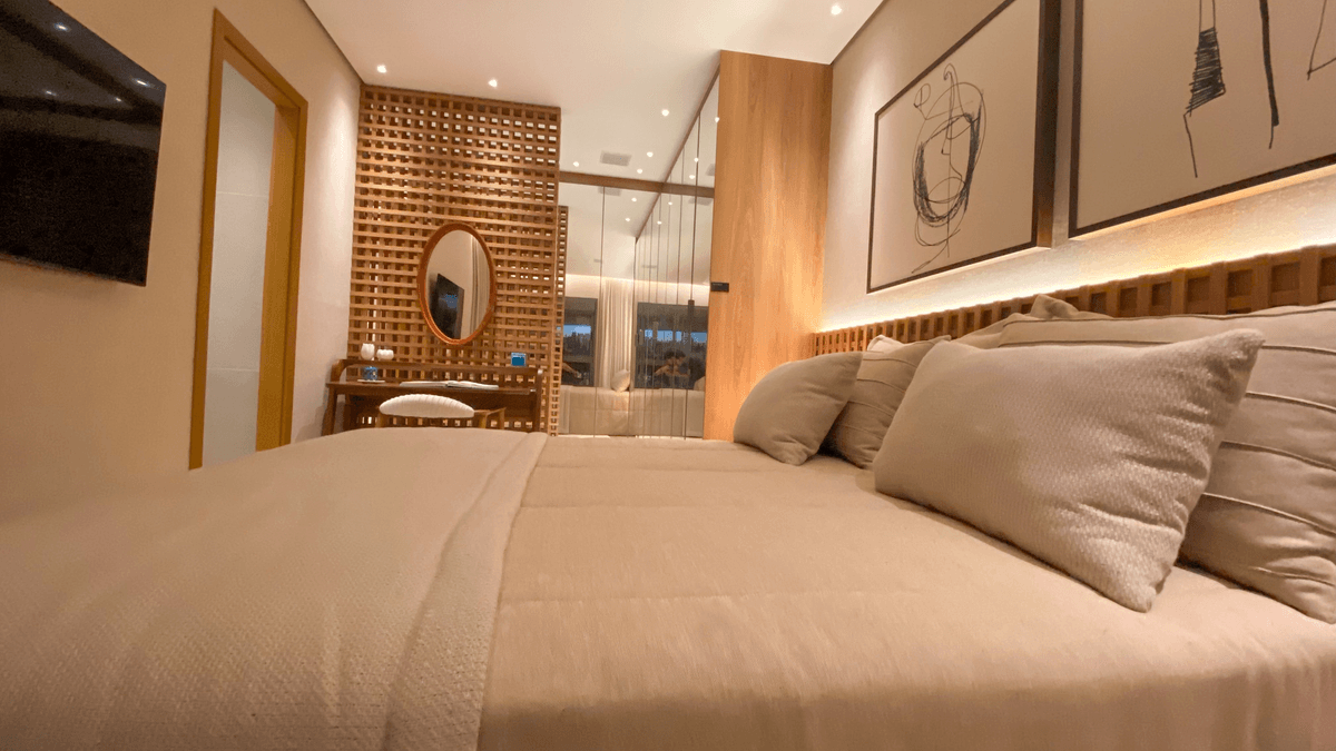 Decorado - Quarto suíte master Apto 116m²